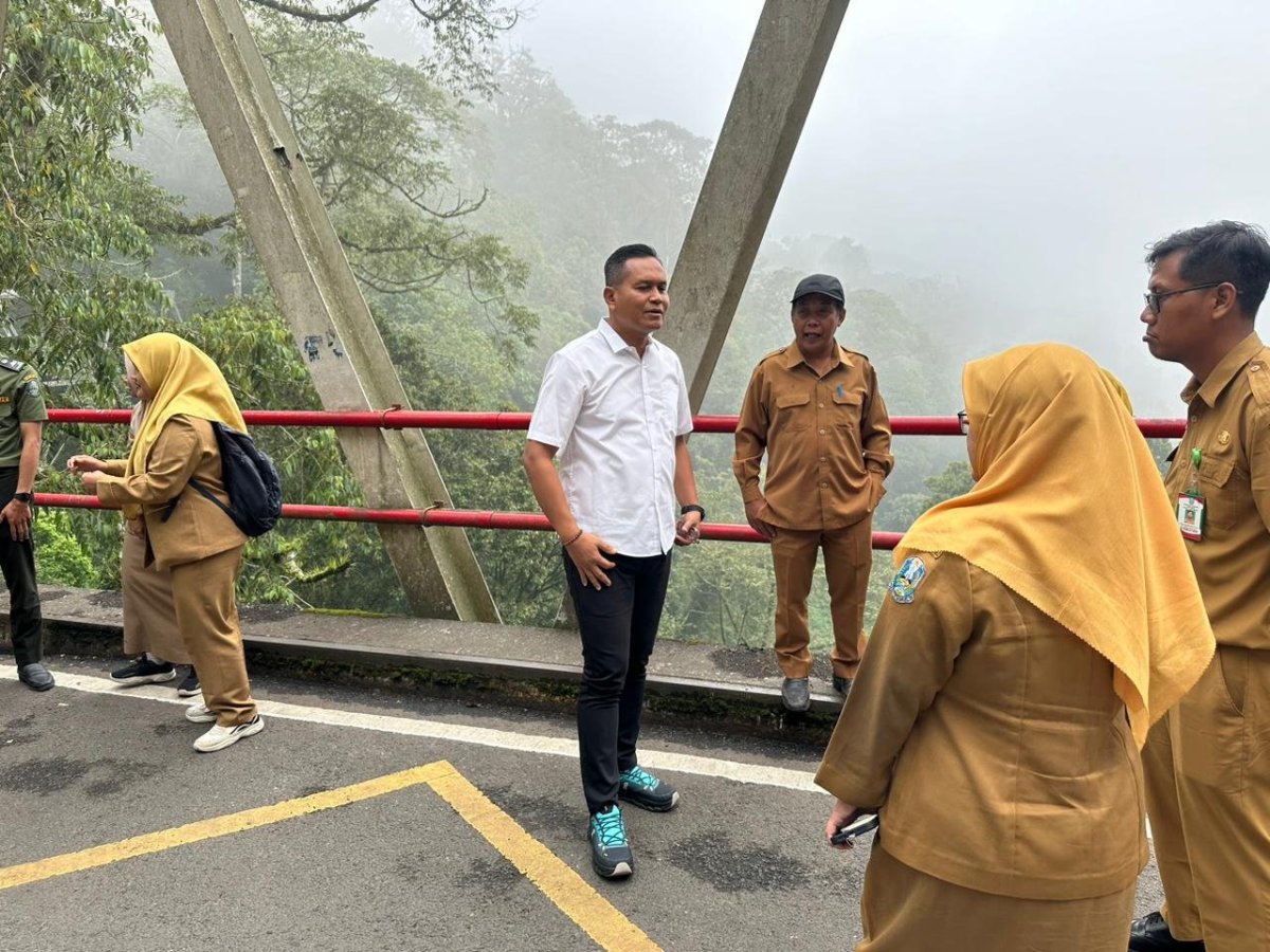 Satreskrim Polres Batu Cegah Aksi Bunuh Diri, bersama DPUPR Provinsi Jatim, Bakal Bangun Pagar Pelindung di Jembatan Cangar