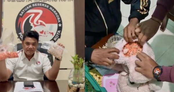 Satresnarkoba Polresta Malang Kota Berhasil Ungkap Kasus Narkotika Jumlah Besar, di Rumah Kontrakan