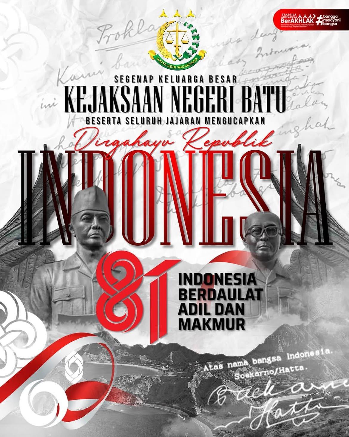 Dirgahayu Kemerdekaan Republik Indonesia ke-81