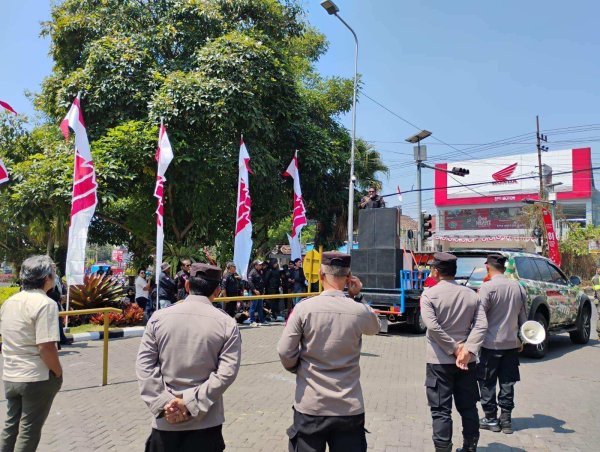 Keberadaan Get E-Parking Habiskan Anggaran Rp 600 Juta, GRIB JAYA Malang Raya Demo Dishub Kota Batu