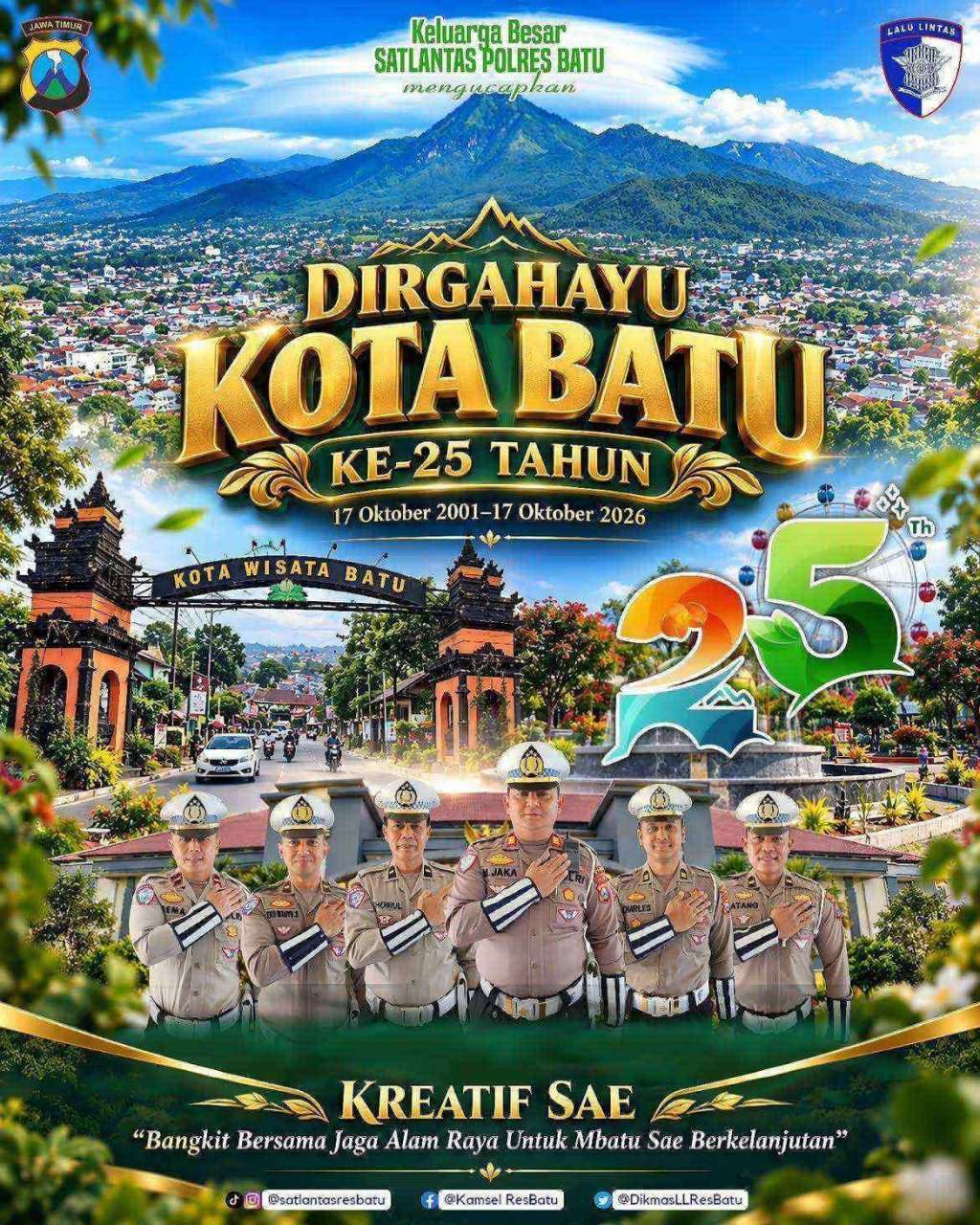 Iklan Ucapan Hari Jadi Kota Batu ke-25