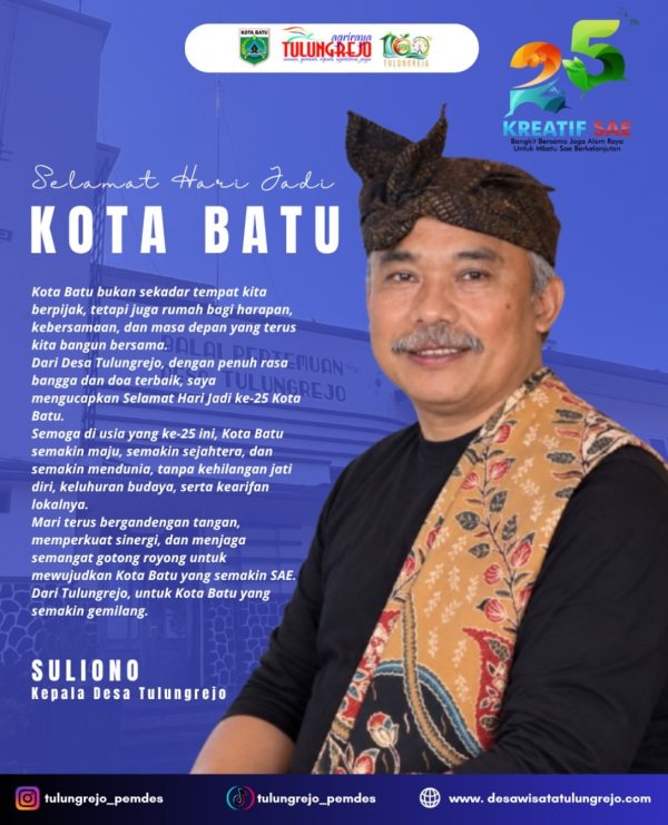Iklan Ucapan Hari Jadi Kota Batu ke-25