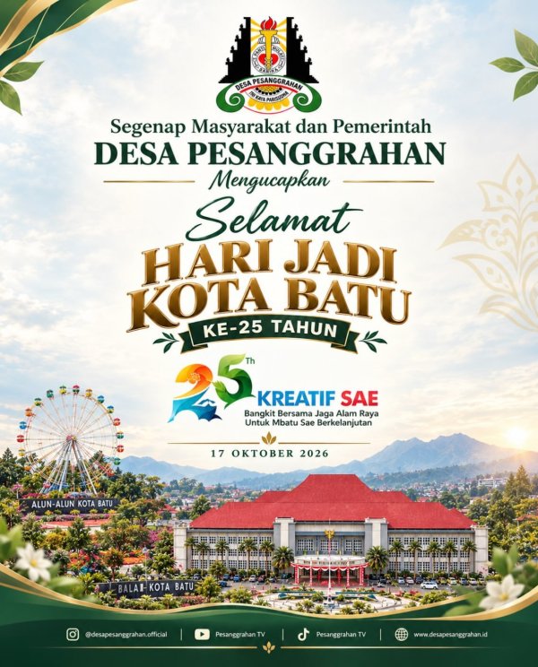 Iklan Ucapan Hari Jadi Kota Batu ke-25