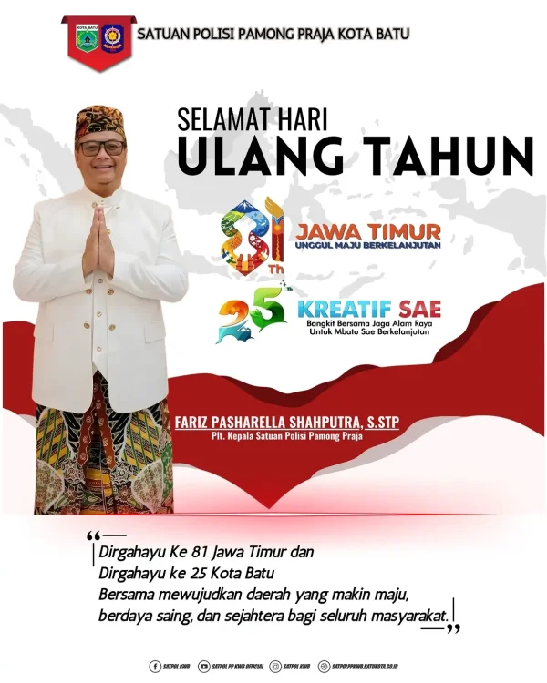 Iklan Ucapan Hari Jadi Kota Batu ke-25