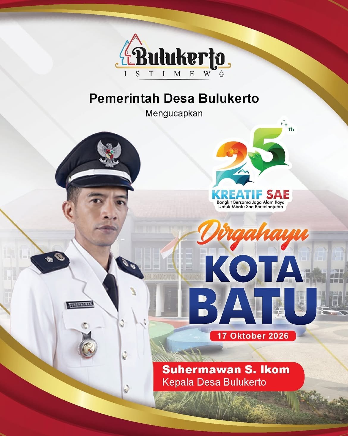 Iklan Ucapan Hari Jadi Kota Batu ke-25