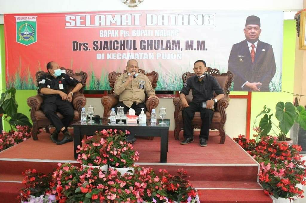 Pjs. Bupati Malang, Drs. Sjaichul Ghulam, M.M menggelar kunjungan secara marathon ke tiga wilayah kecamatan 